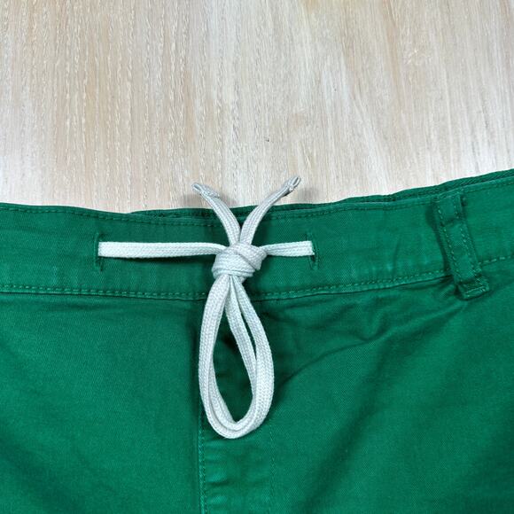 Torrid Green Stretch Casual Shorts 4X Plus Elastic Waist Pockets Tie Front - Picture 5 of 15